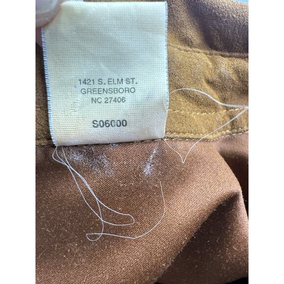 Vintage Wrangler Western Snap Shirt. Size XL Faux Suede Rust - Picture 6 of 15